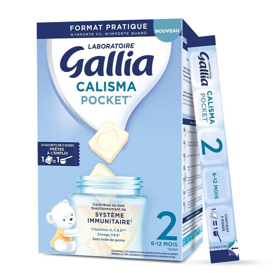 Buy Gallia Calisma Pocket second age 6-12 months 21 5-dose sachets Gallia Calisma Pocket second age 6-12 months 21 5-dose sachets