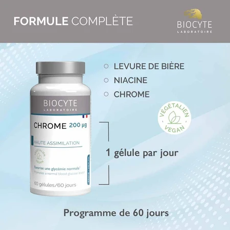 Biocyte Gezondheid Cr Chroom 60 capsules