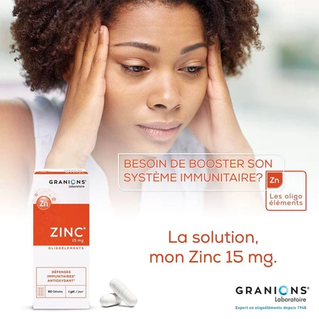 Granions Zink 15mg Immuunverdediging 60 Capsules