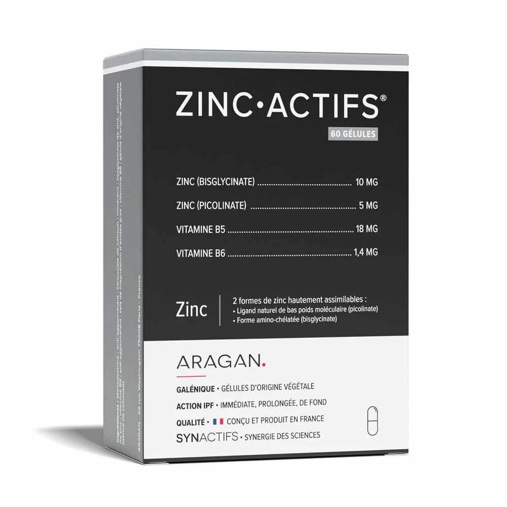 Aragan Synactifs ZincActives 60 Capsules