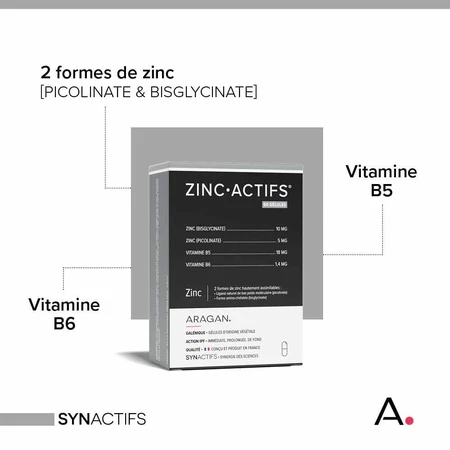Aragan Synactifs ZinkWirkstoffe 60 Kapseln