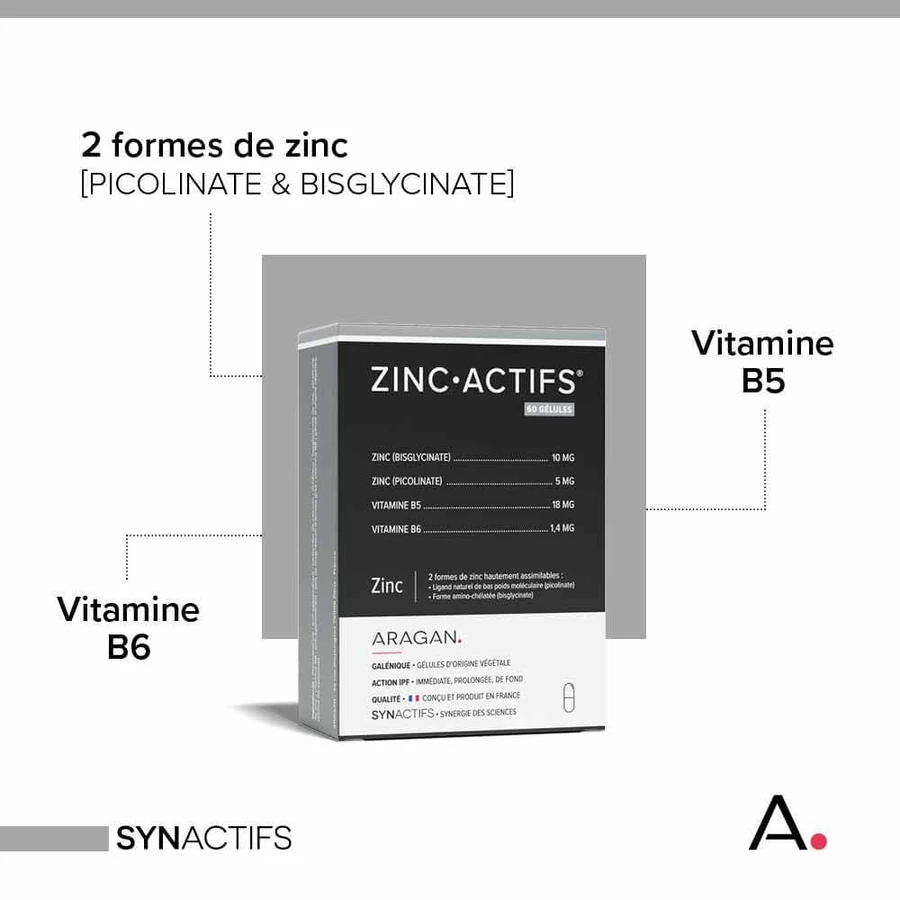 Aragan Synactifs ZinkWirkstoffe 60 Kapseln