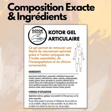 Kotor Pharma Gel Calmante Articular Effet Froid A partir de 6 años 100ml