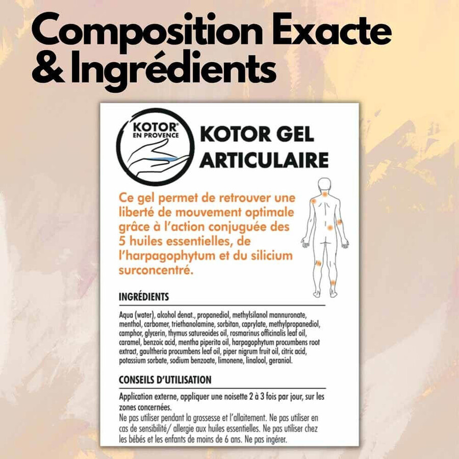Kotor Pharma Gel Calmante Articular Effet Froid A partir de 6 años 100ml