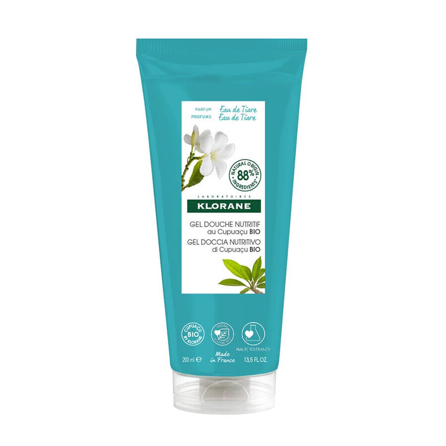 Klorane Acqua di Tiarè Gel Doccia Nutritivo al Cupuaçu Bio 200ml