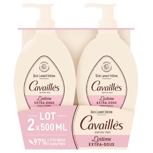 Cavaillès Intimate Dryness Extra-Delicate Natural Intimate Cleanser 2x500ml