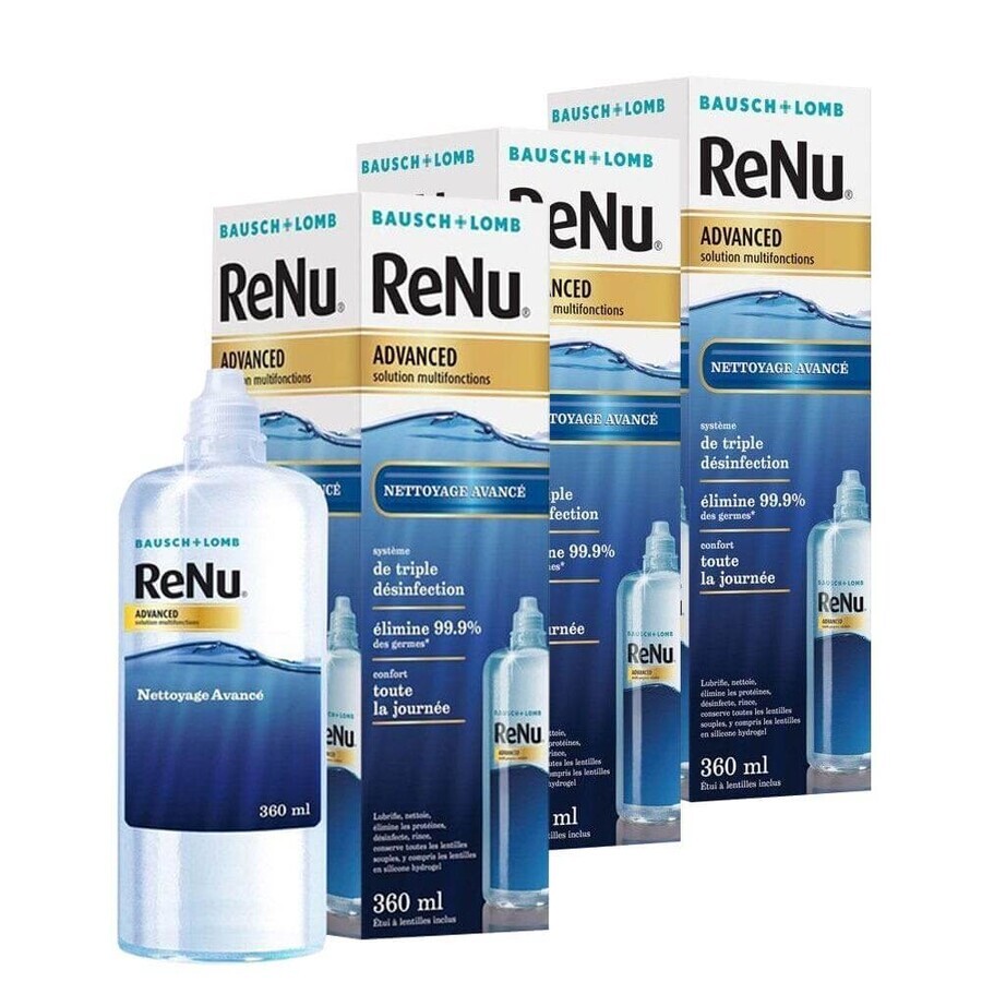 Bausch&Lomb Renu Advanced Multifunktionslösung für weiche Linsen 3x360ml