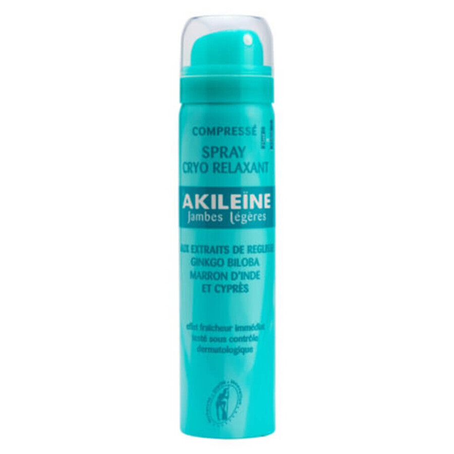 Asepta Akileine Cryo Ontspannende Spray voor Lichte Benen 75ml