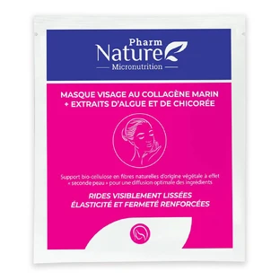 Pharm Nature Micronutrición Mascarilla Facial Con Colágeno Marino x1