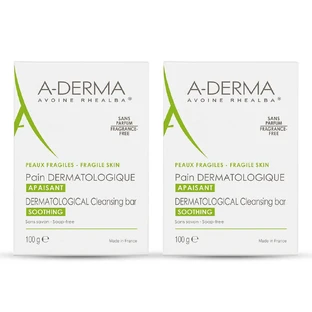 A-Derma Pan Dermatológico de Avena Rhealba para Pieles Frágiles y Delicadas 2x100g