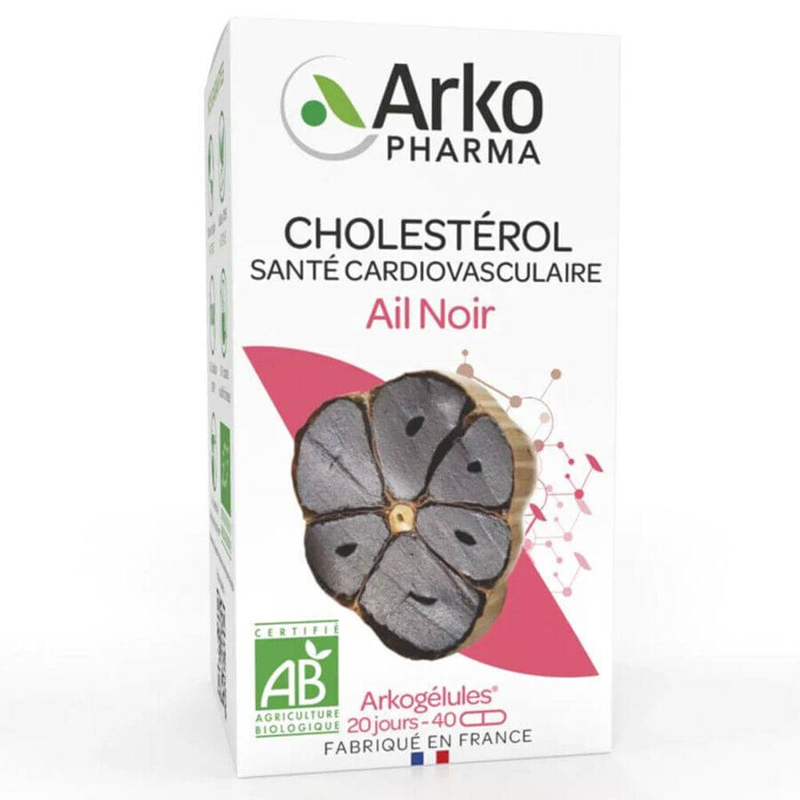 Arkopharma Arkocapsule Cholesterol Organic Black Garlic 40 Capsules
