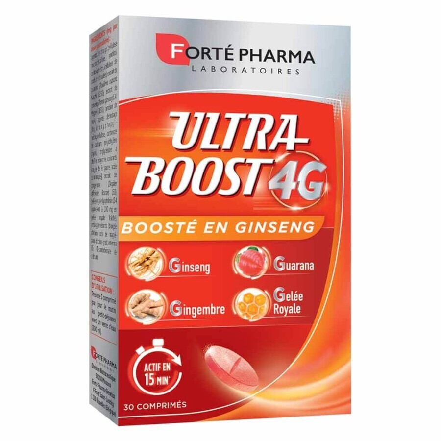 Forté Pharma Ultra Boost 4G Energia naturale con ginseng 30 compresse