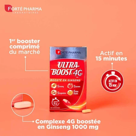 Forté Pharma Ultra Boost 4G Natuurlijke energie met ginseng 30 tabletten