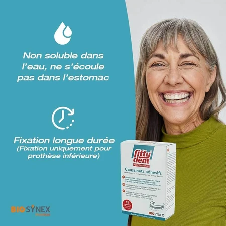 Fitty Dent Coussinets Professionelle Klebstoffe Extra Starke Fixierung x15