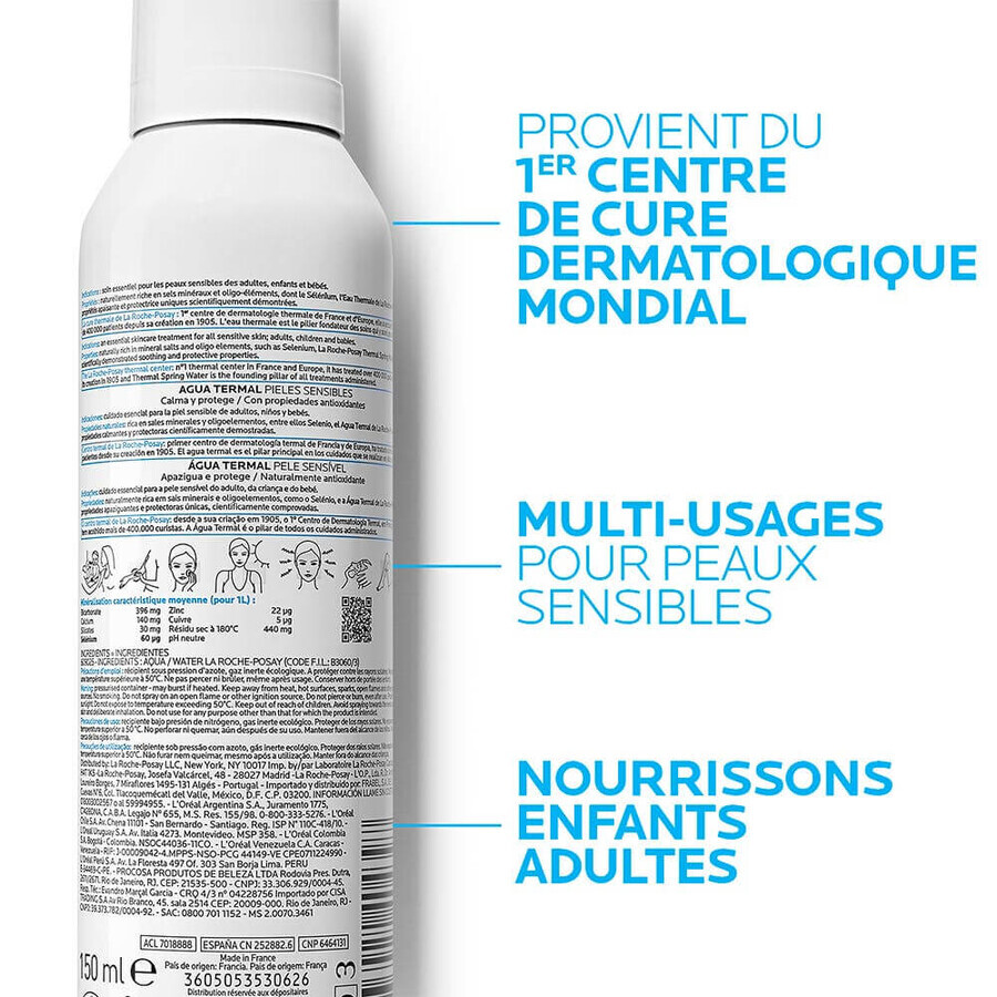 La Roche-Posay Agua Termal Calmante Pieles Sensibles y Rojeces Peaux Sensibles 150ml La Roche-Posay Agua Termal Calmante Pieles Sensibles y Rojeces Peaux Sensibles 150ml