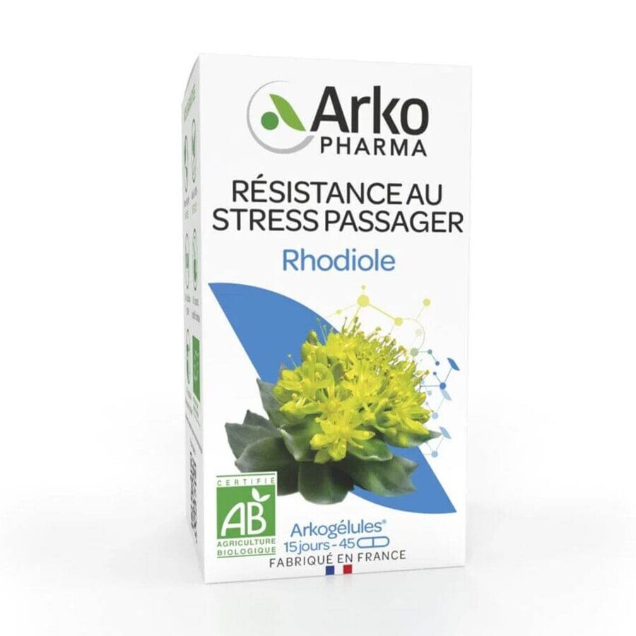 Arkopharma Arkocápsula Resistencia Temporal al Estrés Rhodiola Bio 45 Cápsulas