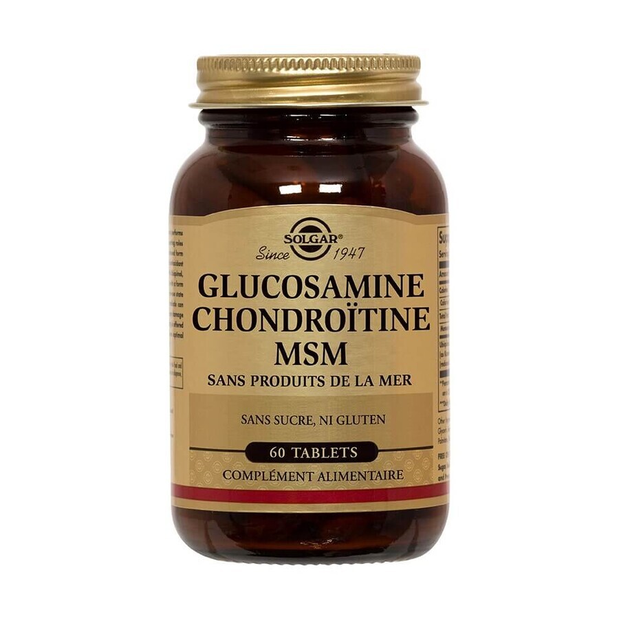 Solgar Extra Concentre Glucosamine Chondroitin Msm 60 Tablete 60 comprimés