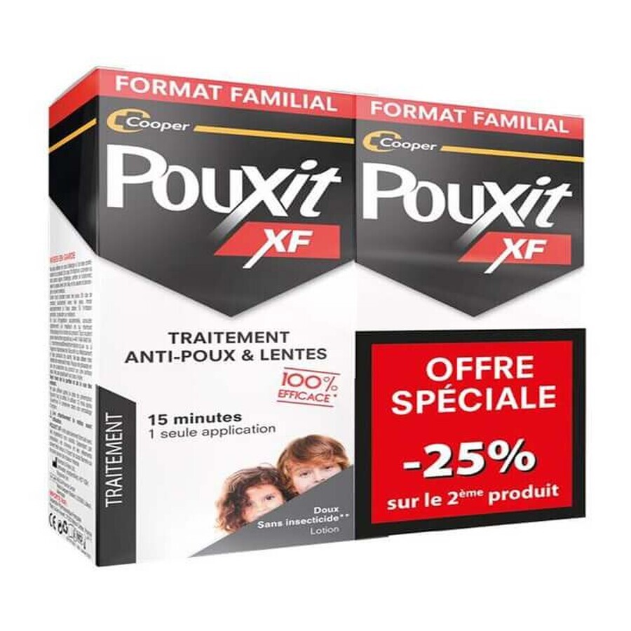 Pouxit XF Loțiune împotriva păduchilor și a niturilor 2x200ml