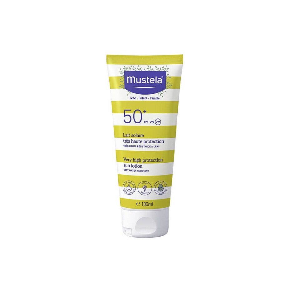 Mustela Zonnemelk SPF50+ zeer hoge bescherming 100ml