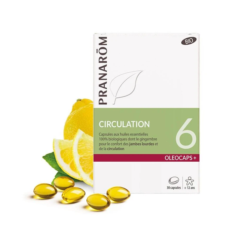 Pranarôm Oléocaps N°6 Circulación Bio 30 Cápsulas