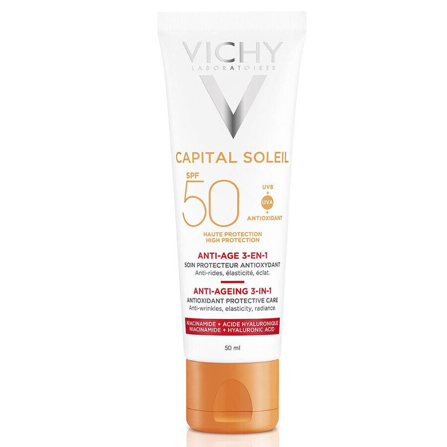 Boutique Vichy Ideal Soleil Anti-age Soin Antioxydant 3-en-1 Sp50+ 50ml Vichy Ideal Soleil Anti-age Soin Antioxydant 3-en-1 Sp50+ 50ml