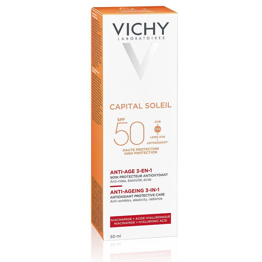 Vichy Ideal Soleil Anti-age Soin Antioxydant 3-en-1 Sp50+ 50ml Vichy Ideal Soleil Anti-age Soin Antioxydant 3-en-1 Sp50+ 50ml