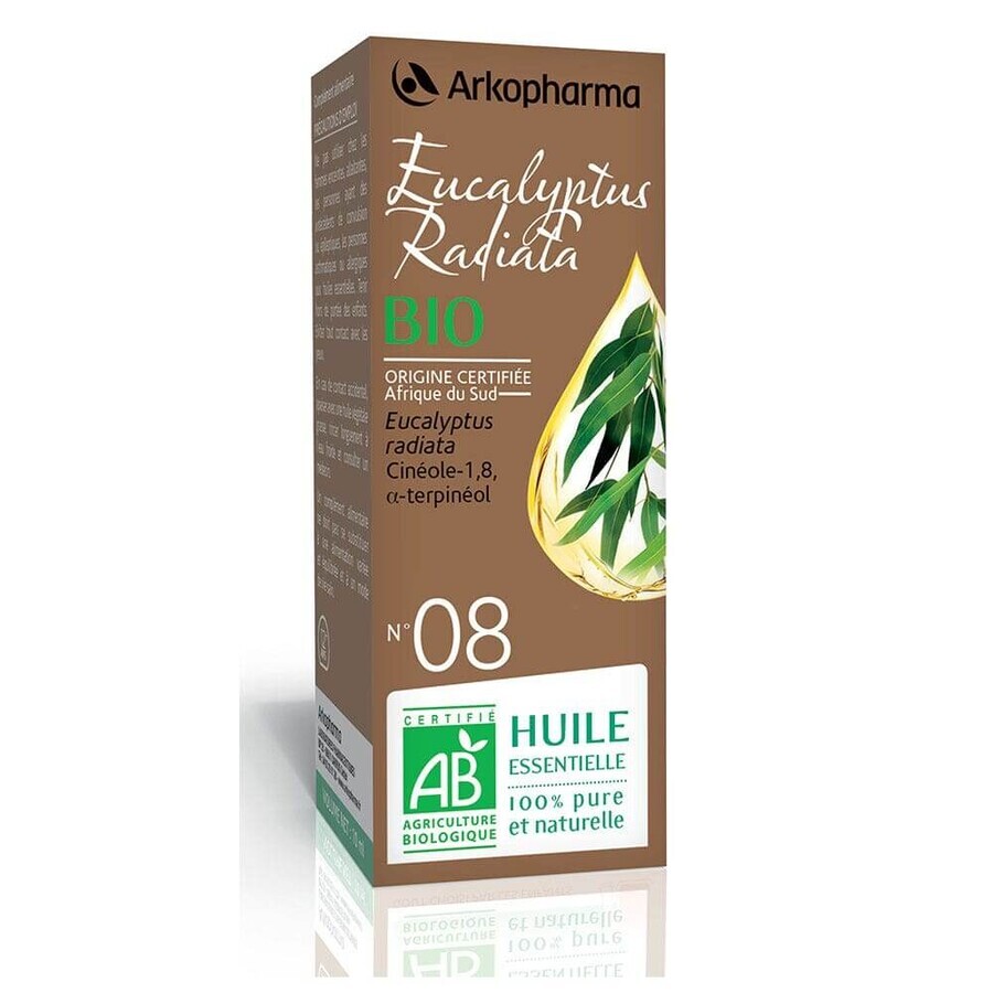 Arkopharma Olfae Huile Essentielle N°8 Eukalyptus Radiata Bio 10ml