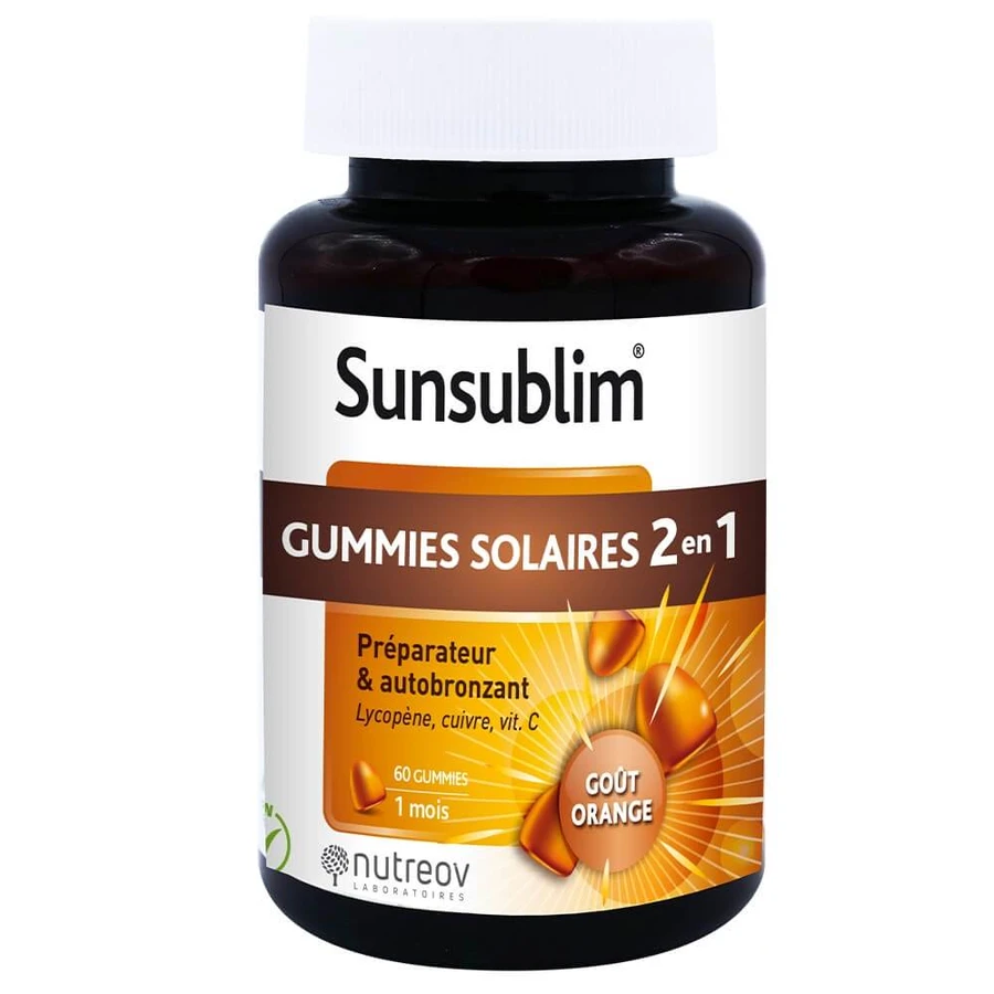 Nutreov Sunsublim Préparateur & Autobronzant 60 Gummies
