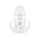 Nuk First Choice+ mit Temperaturkontrolle Weißer Lernbecher mit Silikontülle, unisex, ab 6 Monaten 150 ml