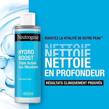 Neutrogena Hydro Boost Eau Micellaire Hydratante Nettoyante Démaquillante 400ml