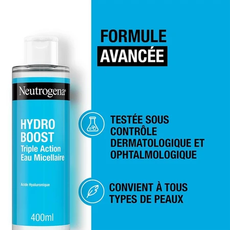 Neutrogena Hydro Boost Eau Micellaire Hydratante Nettoyante Démaquillante 400ml