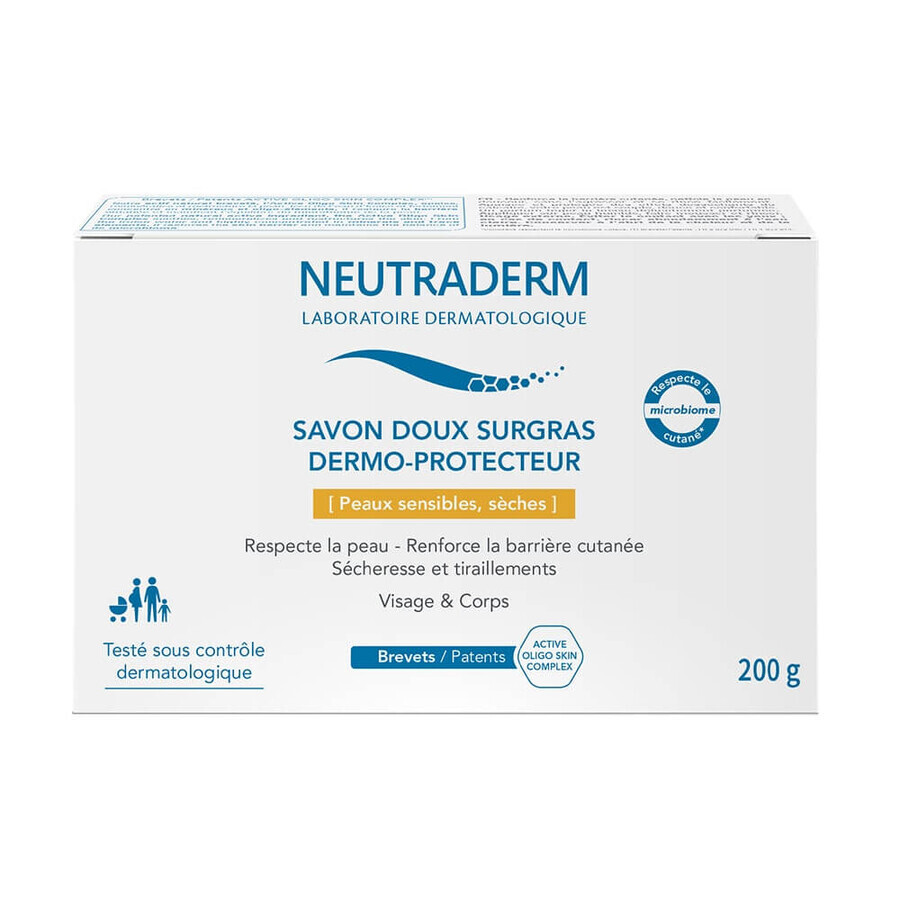 Boutique Neutraderm Savon solide doux surgras dermo protecteur Peaux sèches 200g Neutraderm Savon solide doux surgras dermo protecteur Peaux sèches 200g