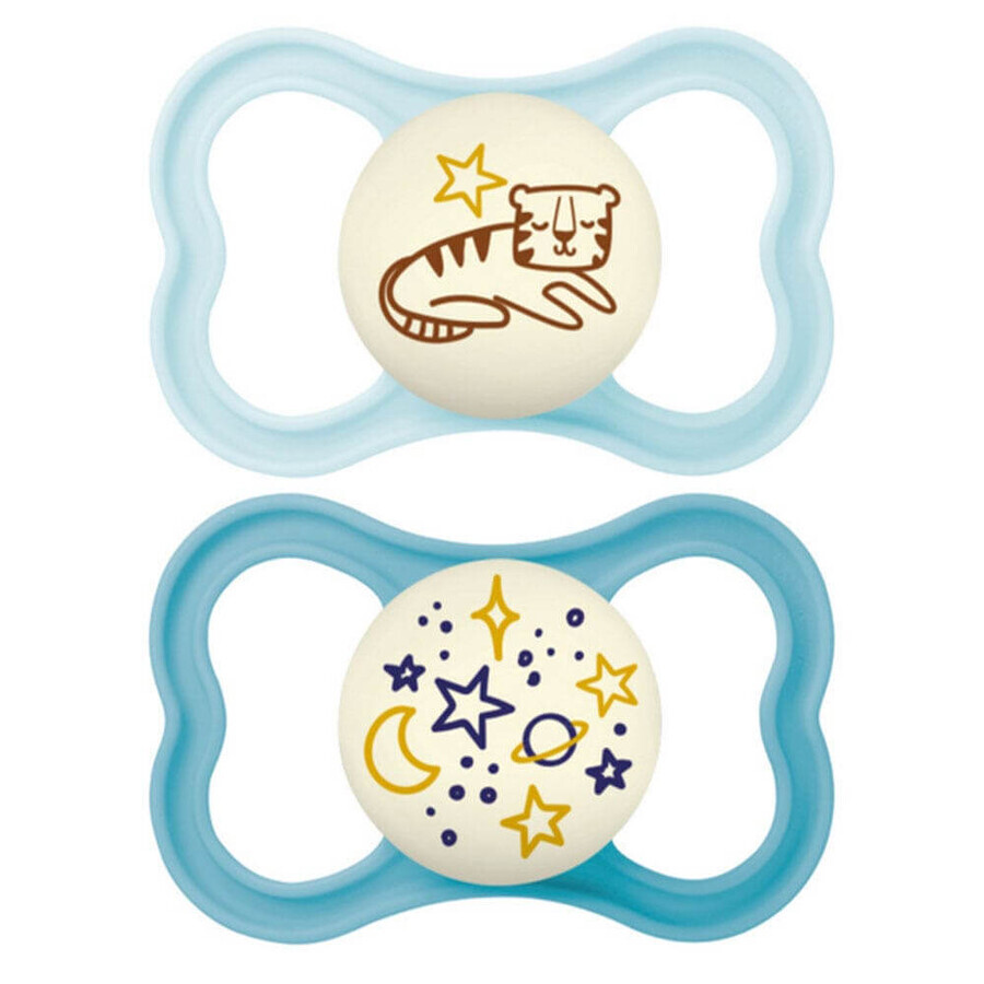 Mam Suprême Night Chupetes Simétricos de Silicona a partir de 6 meses x2