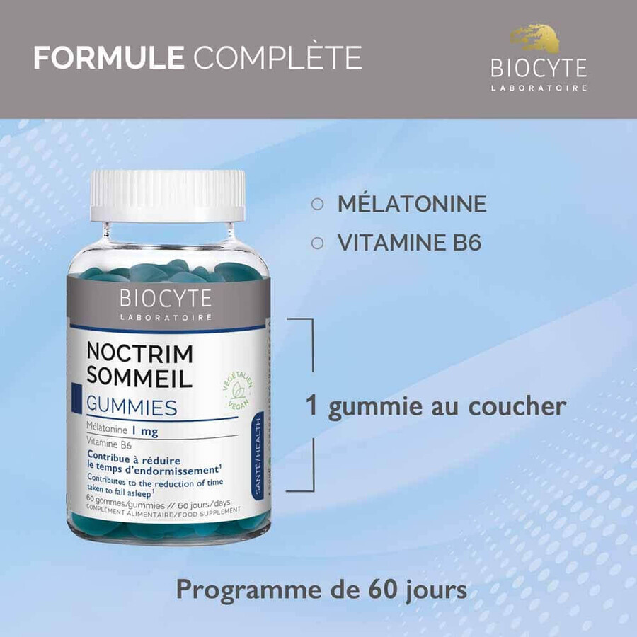 Biocyte Health Noctrim Forte Sommeil x60 gommine