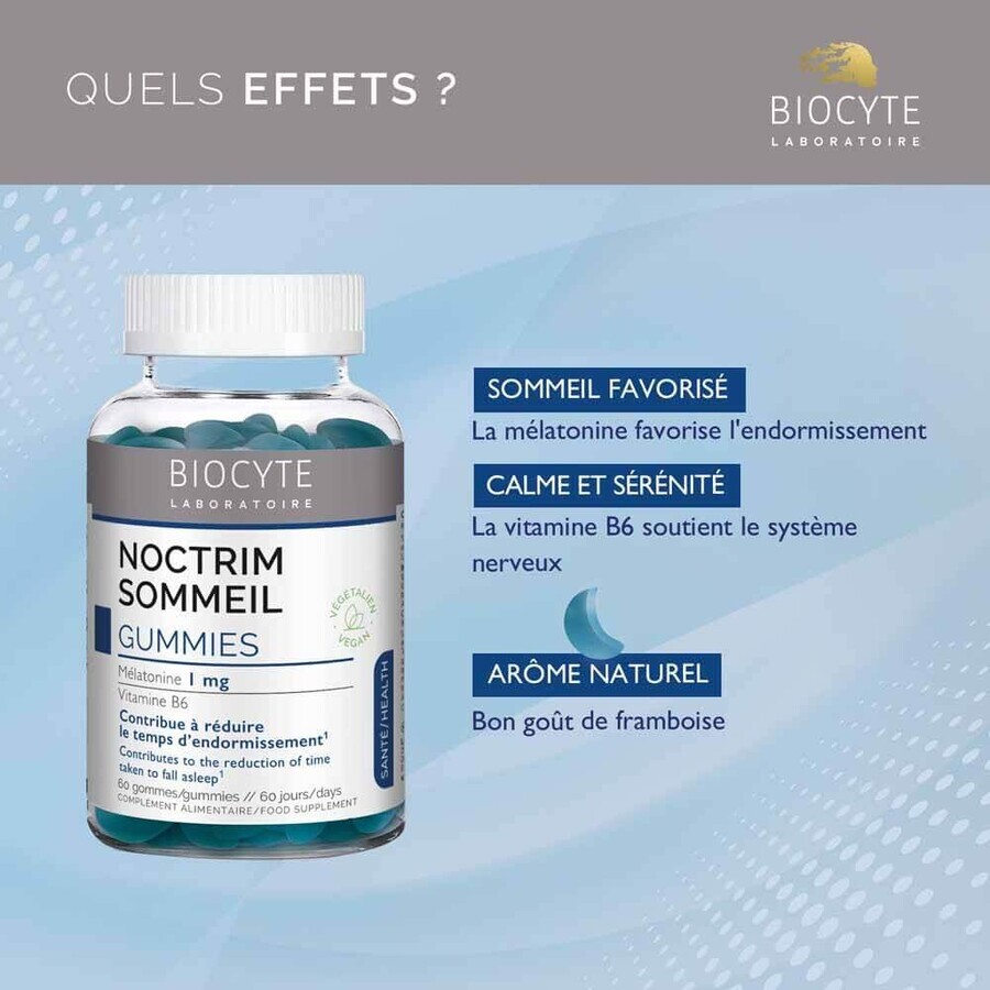 Biocyte Health Noctrim Forte Sommeil x60 gommine