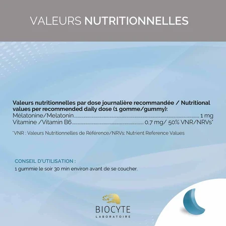 Biocyte Health Noctrim Forte Sommeil x60 gummies