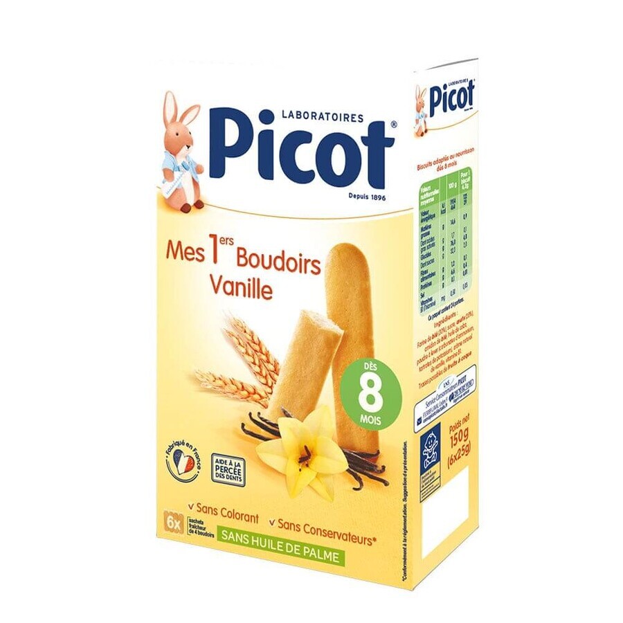 Cumpără Picot Mes 1ers Boudoirs Vanille Des 8 Mois 6 Sachets Of 4 Boudoirs Picot Mes 1ers Boudoirs Vanille Des 8 Mois 6 Sachets Of 4 Boudoirs