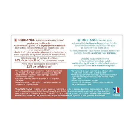 Naturactive Doriance Duo Mixte Autobronzant & Capital Soleil 90 Gélules