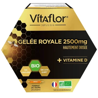 Vitaflor Bio Gelée Royale 2500 mg und Vitamin D 20x10ml