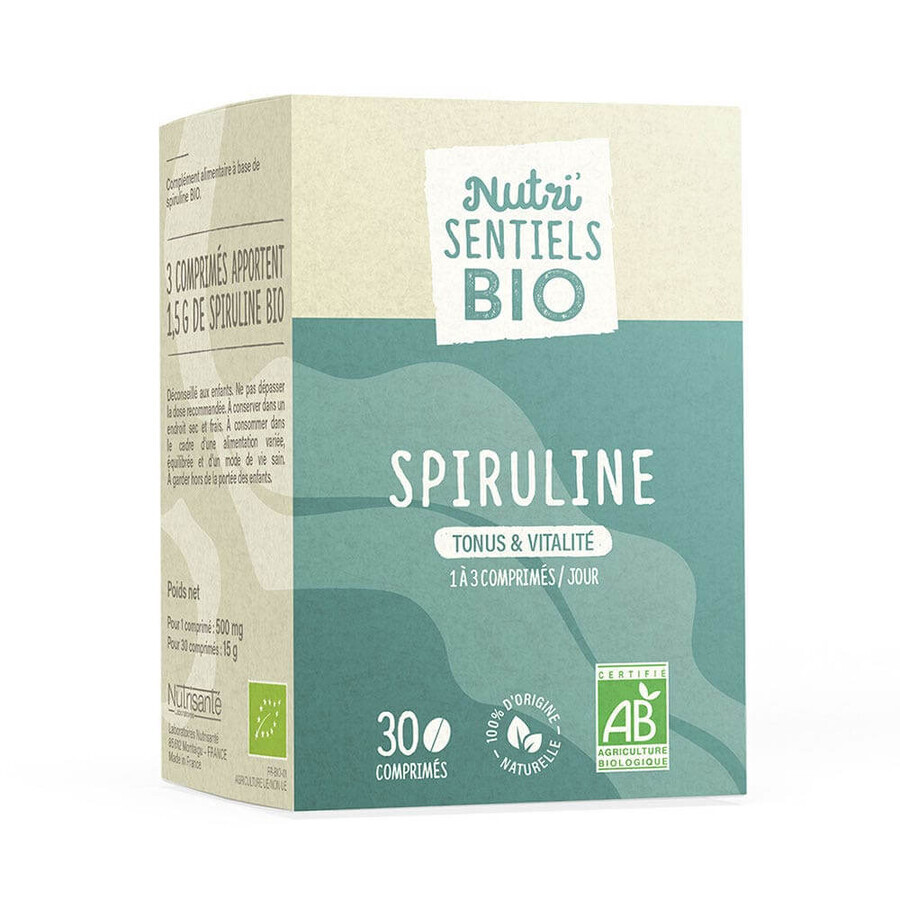 Vitavea Santé Nutri'sentiels Spirulina bio Tonicity and vitality 30 tablets