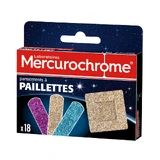 Mercurochrome Plaster Decorated with Sequins 18 pieces