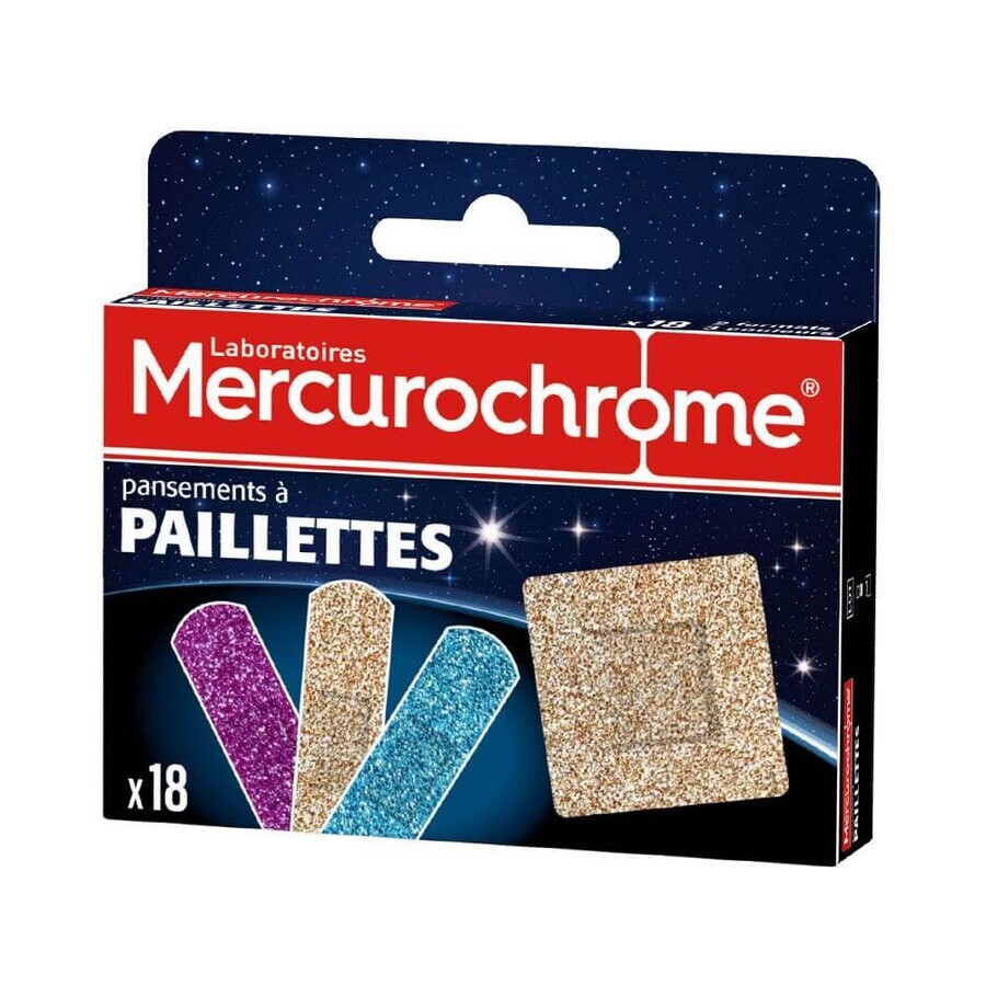 Tencuieli Mercurochrome decorate cu paiete 18 bucăți
