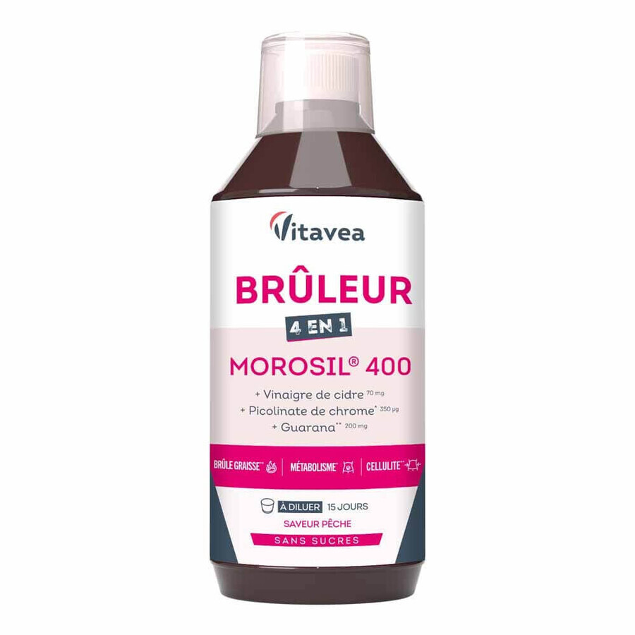 Acquista Vitavea Santé Bruciatore Morosil 4 in 1 Brucia grassi Cellulite Metabolismo Sapore di pesca 500ml Vitavea Santé Bruciatore Morosil 4 in 1 Brucia grassi Cellulite Metabolismo Sapore di pesca 500ml