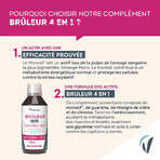 Vitavea Santé Bruciatore Morosil 4 in 1 Brucia grassi Cellulite Metabolismo Sapore di pesca 500ml