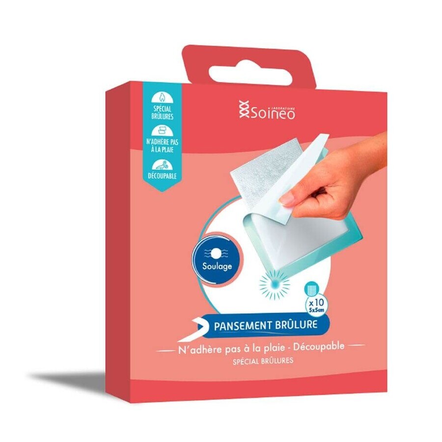Soineo Sterile Vaseline-Verbände 5x5cm x10