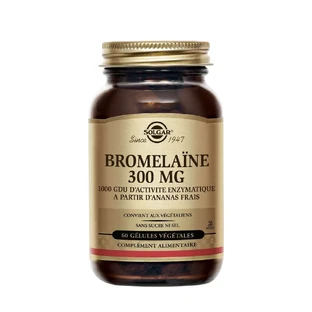 Solgar Bromelaïne 60 Gelule Spijsvertering Système digestif 300 mg