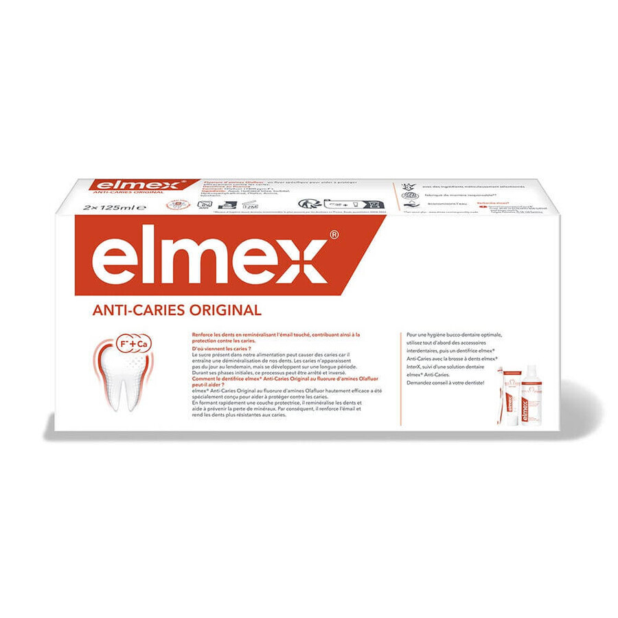 Elmex Caries Protection Original Toothpaste 2x125ml