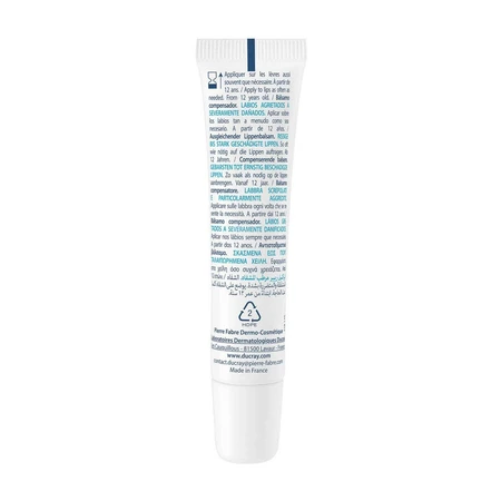 Ducray Keracnyl Baume Compensateur Lèvres Gercées A Sévèrement Abîmées 15ml