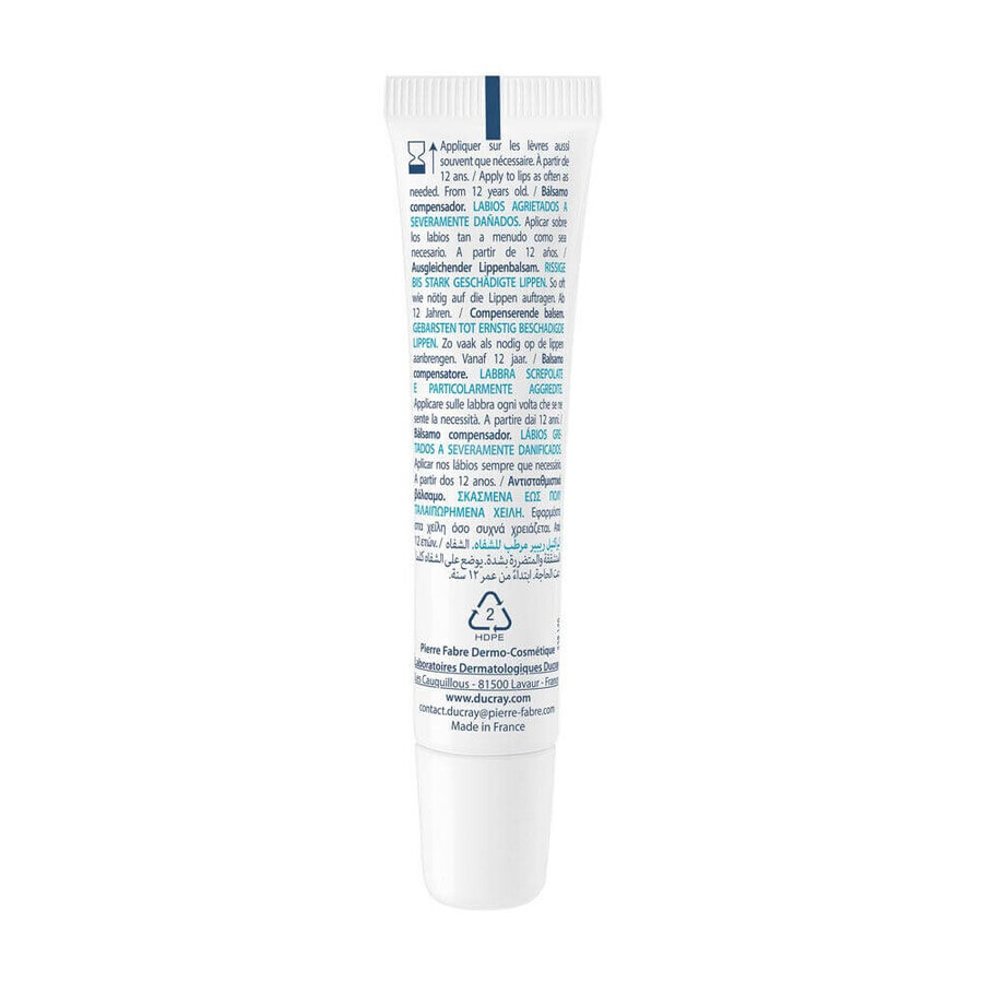 Ducray Keracnyl Compensatory balm for chapped and severely damaged lips 15ml