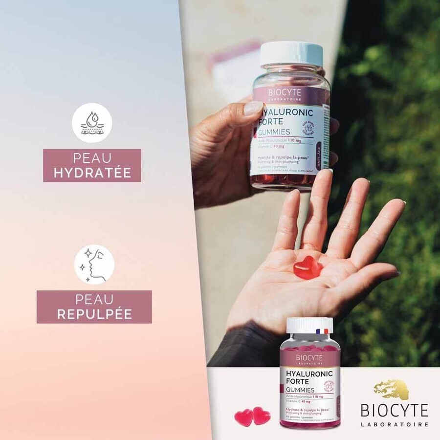 Biocyte antiîmbătrânire acid hialuronic puternic 60 de gumii Biocyte antiîmbătrânire acid hialuronic puternic 60 de gumii